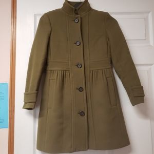 J.Crew Double Cloth Coretta olive green sz P0